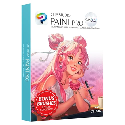 CLIP STUDIO PAINT PRO - Version 5 | Perpetual License | for Windows and macOS