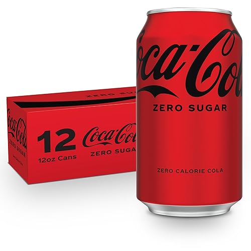 Coca-Cola Zero Sugar Soda Soft Drink Fridge Pack Cans, 12 fl oz, 12 Pack | Carbonated cola soda pop with zero calories