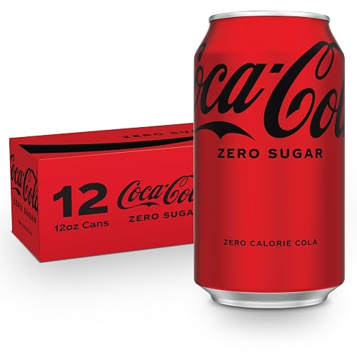 Coca-Cola Zero, 12 fl oz, 12 Pack | Carbonated cola soda pop with zero calories
