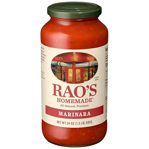 Rao's Homemade Marinara Sauce, 24 oz, All Purpose Tomato Sauce, Pasta Sauce, Carb Conscious, Keto Friendly, All Natural, Premium Quality, With Italian Tomatoes & Olive Oil