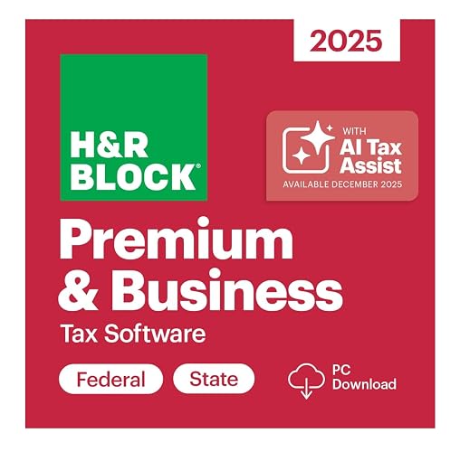 H&R Block Tax Software Premium & Business 2025 Win [PC Online code]