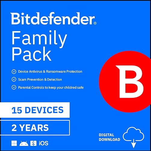 Bitdefender Family Pack - 15 Devices | 2 year Subscription | PC/Mac | Activation Code by email