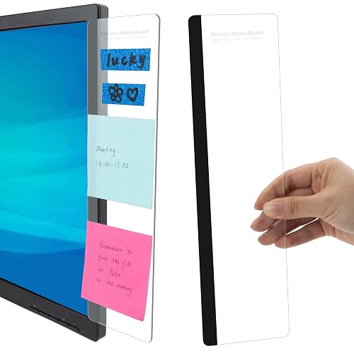 Office Desk Accessories 2pcs Computer Monitor Memo Board Office Supplies | Computer Monitor Memo Board Computer Sticky Note Holder