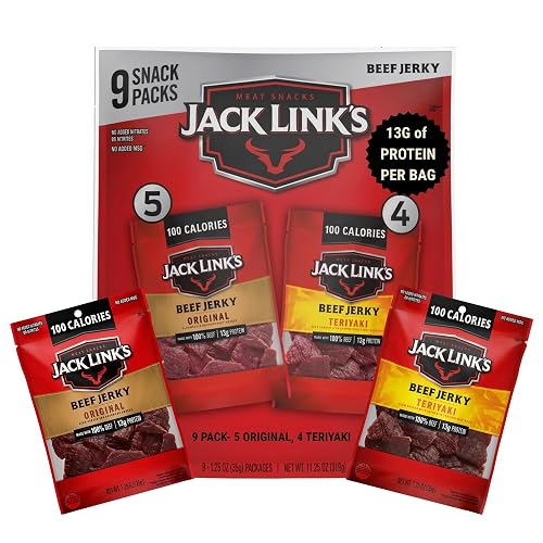 Jack Link's Beef Jerky Variety Pack - Original & Teriyaki - (9 Pack) 1.25 oz