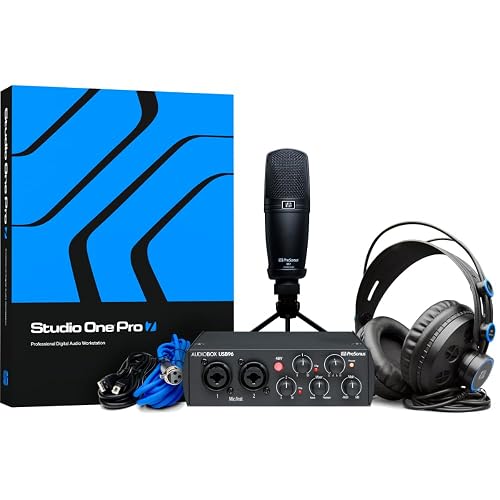PreSonus AudioBox USB 96 25th Anniversary Studio Recording Package