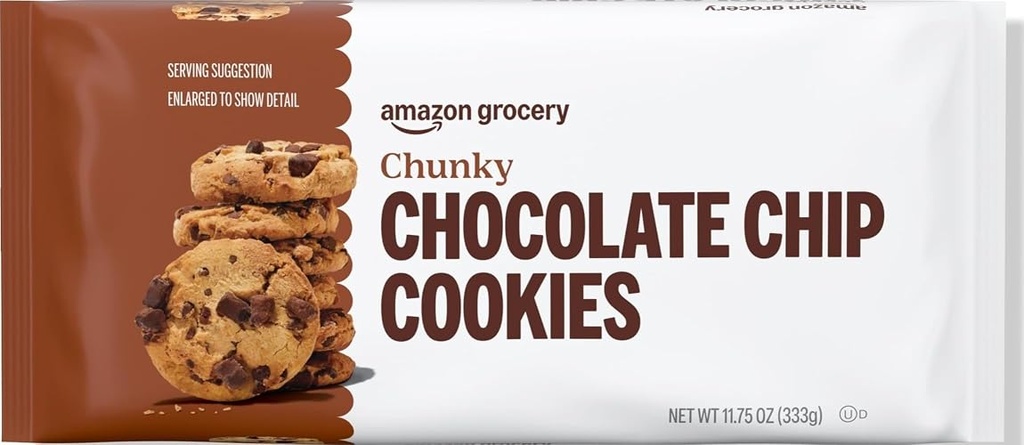 Amazon Grocery, Chunky Chocolate Chip Cookies, 11.75 Oz