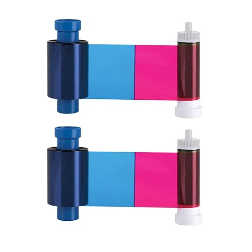 Bodno 2 x Magicard 300 Printer MC300YMCKO/2 Color Ribbon - YMCKO - 300 Prints Software Demo Card
