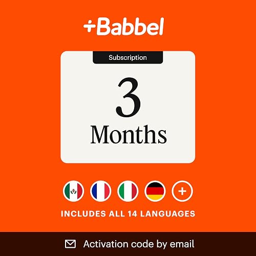 Babbel Language Learning App - Learn 14 Languages - 3 Month Subscription | Learn to speak Spanish, French, English, & more, audio lessons, compatible with iOS, Android, Mac & PC