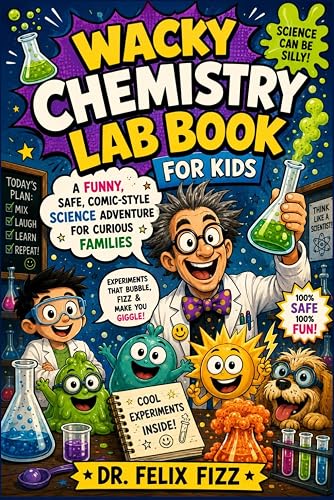 Wacky Chemistry Lab Book for Kids: A Funny Safe, Comic-Style Science Adventure for Curious Families