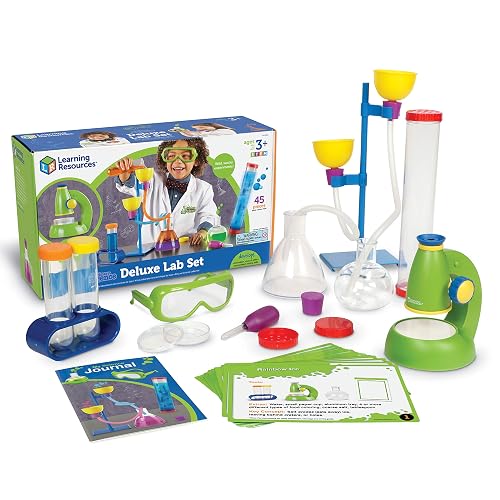 Learning Resources Primary Science Deluxe Lab Set | Preschool Science Kit Toys, STEM Toys, Experiments for Kids, 45 Pieces, Ages 3+