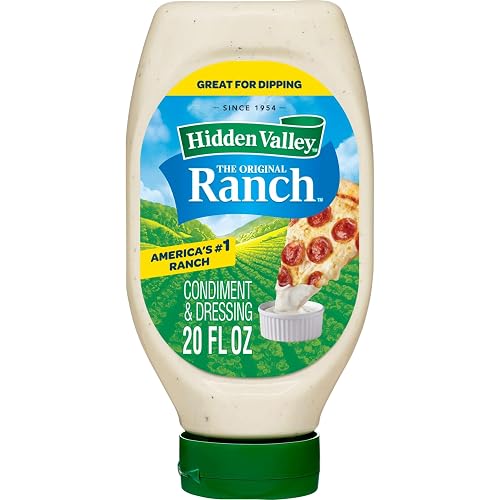 Hidden Valley Easy Squeeze Original Ranch Salad Dressing and Topping, 20 Ounce Bottle (Package May Vary)