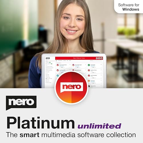 Nero Platinum Unlimited | Backup & Media Management Software | AI Photo Organizer, Convert & Burn Media, Clean & Speed Up Your PC | Lifetime License | 1 PC | Windows 11/10/8/7