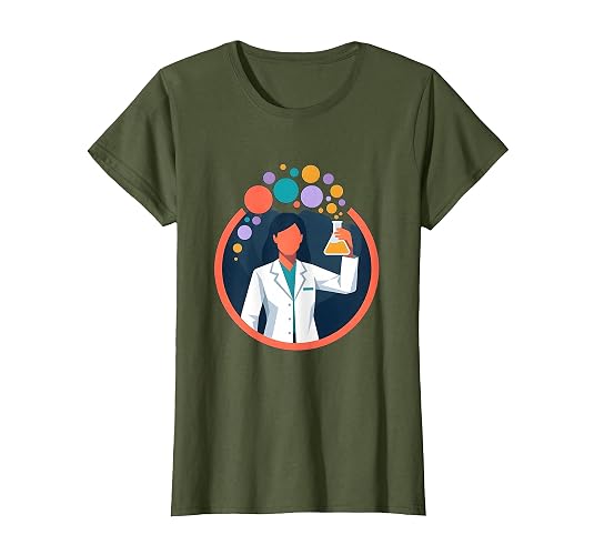 Science Lab Chemistry Flask Colorful Bubbles Design T-Shirt