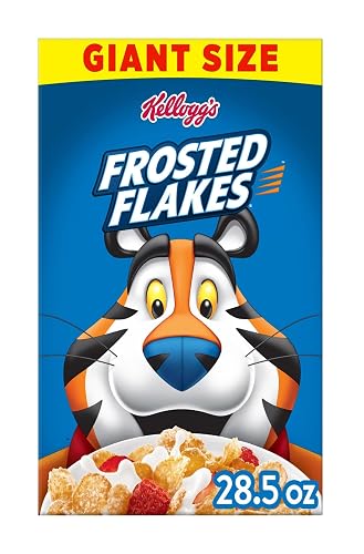 Kellogg's Frosted Flakes Breakfast Cereal, Fat Free, Giant Size, 28.5 oz | Fat Free, Family Breakfast