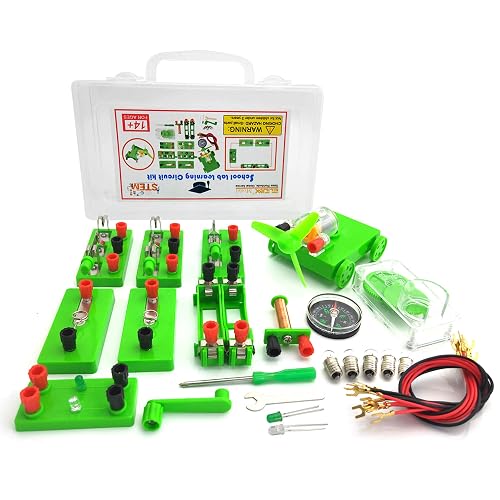 EUDAX Physics Science Lab Learning Circuit kit,Electricity Experiment Set,Building Circuits for Teacher Junior Senior High School Students (Upgrade kit)