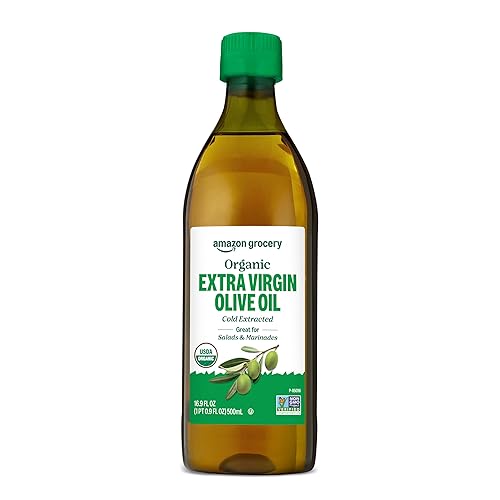 Amazon Grocery, Organic Extra Virgin Olive Oil, 16.9 Fl Oz