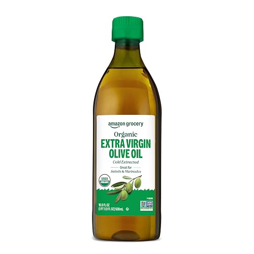 Amazon Grocery, Organic Extra Virgin Olive Oil, 16.9 Fl Oz