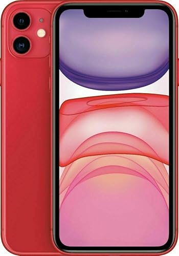 Apple iPhone 11, 64GB, PRODUCT RED - Unlocked (Renewed)