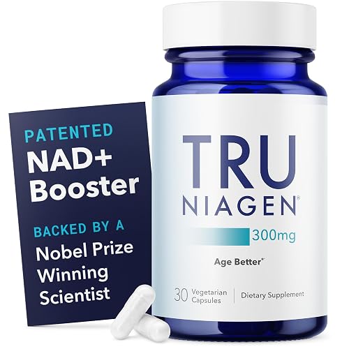 TRU NIAGEN Patented NAD+ Supplement, 300mg Niagen, 30 Servings | Nicotinamide Riboside (NR) Take 1 Daily | 1 Bottle