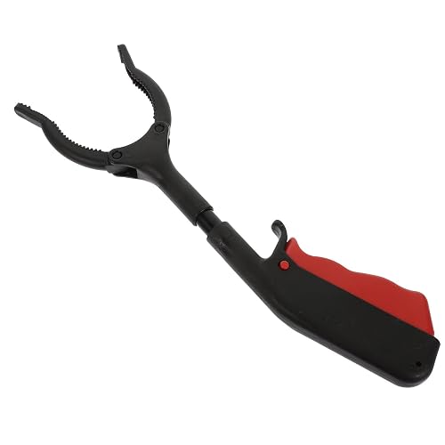 MUCKLILY 6 Inch Trash Grabber Picker Tool, Lightweight Garbage Clamp with Extended Reach for Outdoor Litter Cleanup, Sized 30cm Waste Pickup Stick for Sanitation and Janitorial Use