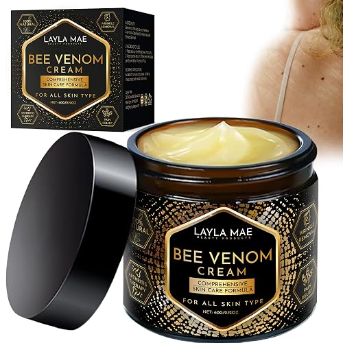 Layla Mae Bee Venom Face Cream for Firming & Wrinkle Care | Bee Venom, Tea Tree & Salicylic Acid, Supports Firmer-Looking, Smoother Skin, Hydrating Daily Face Care