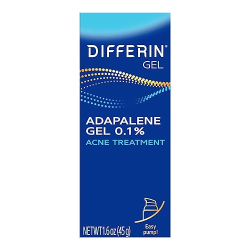 Differin Acne Retinoid Treatment Gel, 0.1% Adapalene, 45g Pump | 90-Day Supply Pump, Over-The-Counter Retinoid, Clears Breakouts, Gentle For Sensitive Skin, Dermatologist Recommended