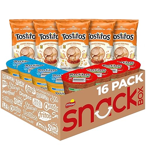 Tostitos Tortilla Chips Chip and Dip Pack, 3 Oz Crispy Rounds and 3.8 Oz Medium Dip, 1 Set