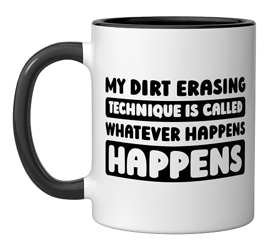 Cleaner Janitorial - Sanitation Housekeeping Cleaner Ceramic Mug, Black/White