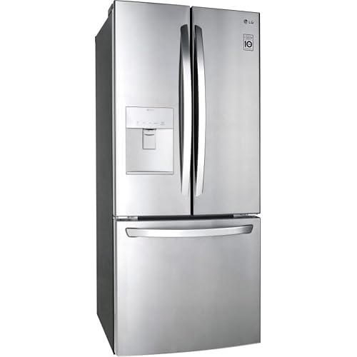 LG LFDS22520S - Refrigerator/Freezer - French Door Bottom Freezer with Water Dispenser - Stainless Steel