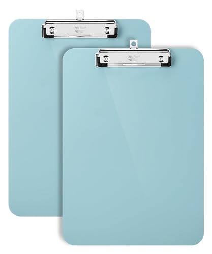 Mr. Pen- Plastic Clipboard, 12.5" x 9", 2 Pack, Clipboard Plastic | Low-Profile Metal Clip with Retractable Hanging Hole