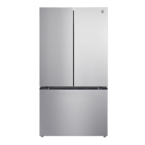 Kenmore 36 Inch Counter-Depth French Door Refrigerator/Freezer with Fingerprint-Resistant Stainless Steel, Adjustable Glass Shelves, Quiet and Energy Efficient Inverter Compressor, 20.3 cu. ft.