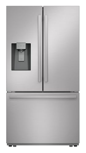 Sharp SJF2955KS 28.9 cu.ft. Standard Depth 36 in. French Door Refrigerator | Stainless Steel, Ice/Water Dispenser, Advanced Cooling Plus System, Chill-Boost & Freezer-Boost