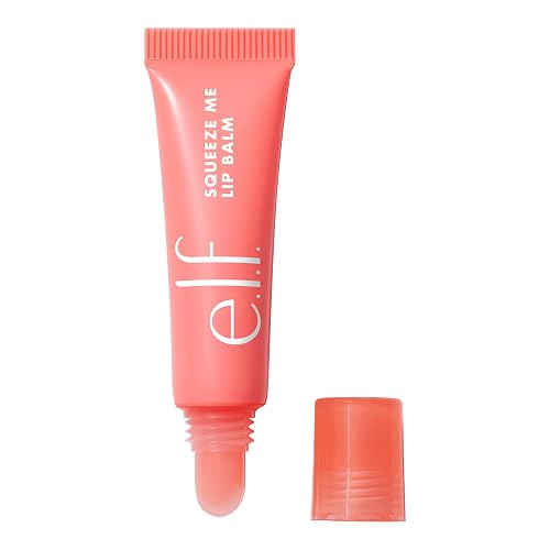 e.l.f. Squeeze Me Lip Balm, Strawberry | Moisturizing Lip Balm For A Sheer Tint Of Color, Infused With Hyaluronic Acid, Vegan & Cruelty-free