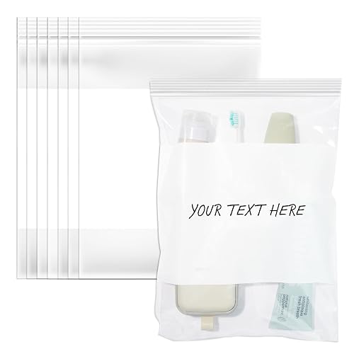 9" X 12" Clear Plastic Zipper Bags With Writable White Block (500 Count) | 2 Mil Resealable Poly Bags for Storing Office Supplies, Hardware, Crafts - Spartan Industrial