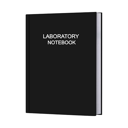 Lab Notebook/Laboratory Notebook - (.25" Grid Format), Laboratory Notebook Quad Ruled Science Lab Book with Grid Pages: Table of Contents for Chemistry, Physics, Biology, 8" x 10", Black