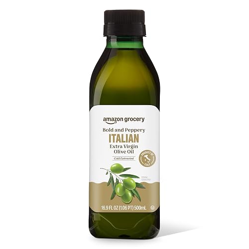 Amazon Grocery, Italian Extra Virgin Olive Oil, First Cold Pressed, 16.9 Fl Oz