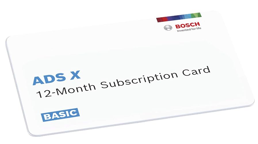 Bosch 3945-SUB-BAS ADS X 12 Month Basic 525X/625X Software Subscription