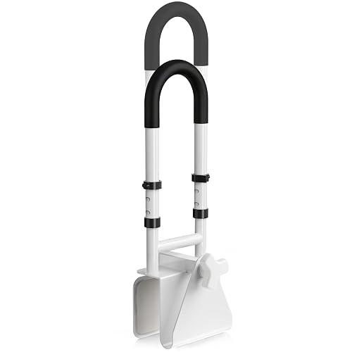 Adjustable Bathtub Safety Rail，Shower Grab Bars for Side of Tub，Bathtub Handle Grab Bar for Seniors Elderly and Disabled