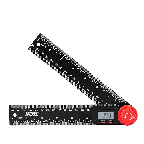 UNIPEC Digital Angle Finder Protractor, Angle Finder Ruler, 7inch 200mm, Angle Measuring Tool for Woodworking,Carpenter,Construction,DIY Measurement