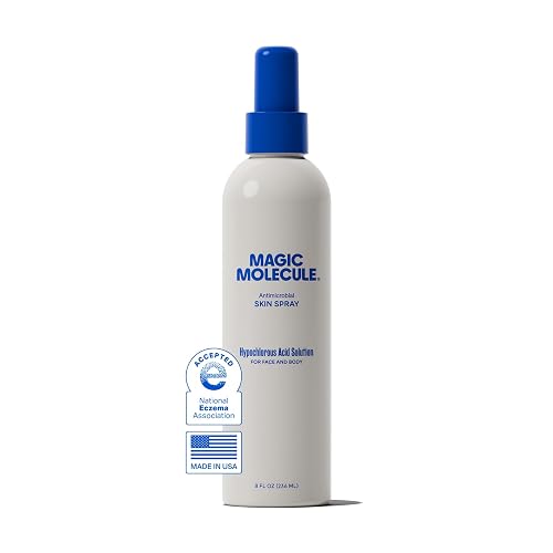 Magic Molecule Skin Spray, Hypochlorous Acid Formula, 8oz | Helps heal breakouts, eczema irritation, itch, redness & 50 other skin issues; for face, body & all skin types; scent-free