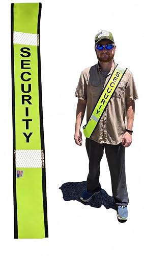 Ameri-Viz High Visibility Sash, Reflective Safety Best, Neon Yellow
