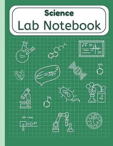 Science Lab Notebook: Laboratory Notebook with Numbered Science Grid Pages
