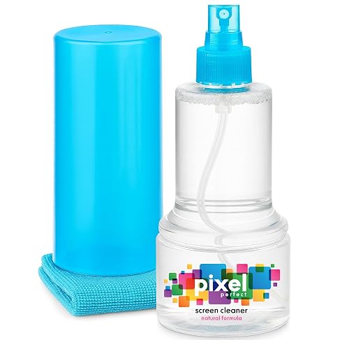 Pixel Perfect | 10oz | Screen Cleaner Kit, for TV, Laptops, Computers, Monitors, Phones, Tablets | 300ml Cleaning Kit, Premium Natural Spray