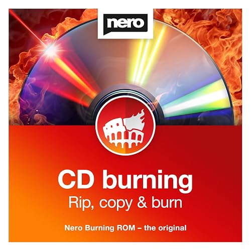 Nero Burning ROM 2026 – Pro CD DVD Burning Software for Music and Data | Burn Copy Rip and Archive Your Files | Secure Disc Burner with Encryption | Lifetime License | 1 PC | Windows 11/10