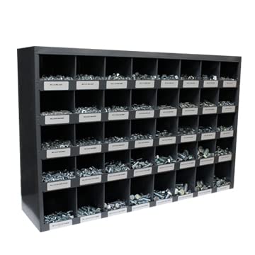 Titan Industrial Supply- 2,230 pcs Metric 10.9 Coarse Thread Hardware Assortment Kit with Hex Cap Screws, Hex Nuts, Nylon Locknuts, Washers, & Durham 40 Hole Metal Bin