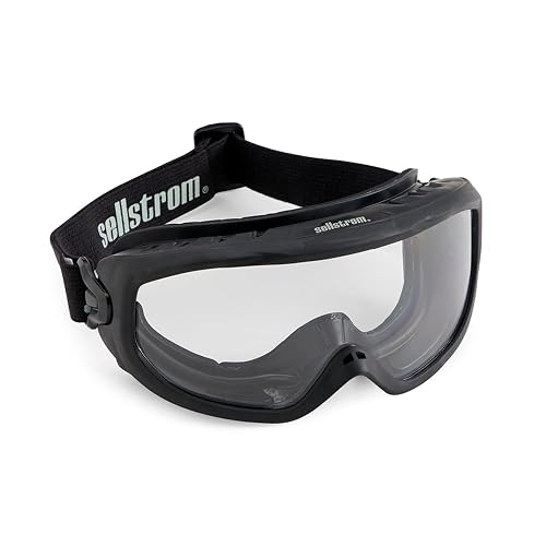 Sellstrom Odyssey II Wildland Anti-Fog Fire Safety Goggles, ANSI & NFPA 70E | Heat-Resistant Non-Vented Goggles for Brush/Forest/Wild Fires, Men & Women, Prevents Smoke, Ash & Debris, Fits Over Glasses