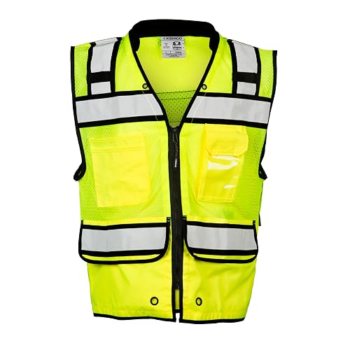 Kishigo Unisex High Visibility Reflective High Performance Surveyors Vest S5004