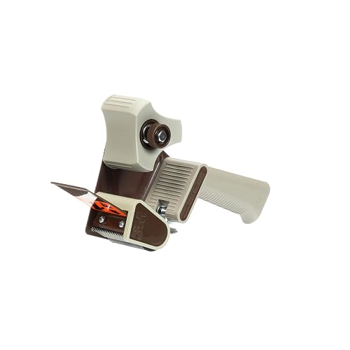 3M Scotch Box Sealing Tape Hand Dispenser H180 for 2" Tape, Gray | Lightweight and Portable for Commercial Packaging, Shipping, Moving, Carton and Box Sealing