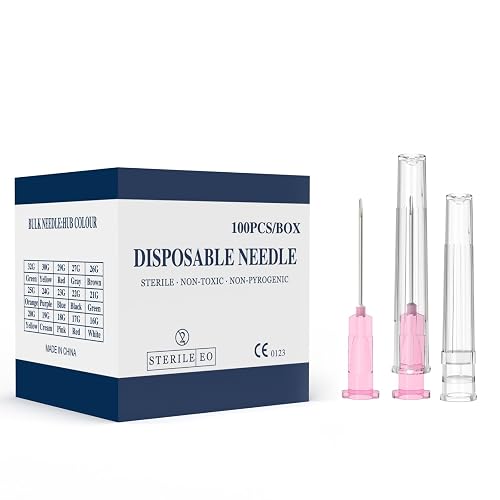 29 Gauge 1/2-Inch Needle, Individually Wrapped, 100 PCS Luer Lock Needles Industrial Dispensing Accessories, Disposable Industrial Accessories