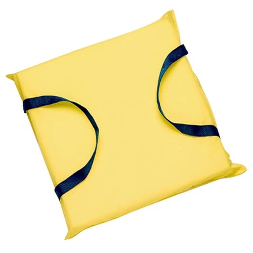 Seachoice Emergency Marine Foam Flotation Cushion, Square, 15 in. X 15 in, Safety Yellow
